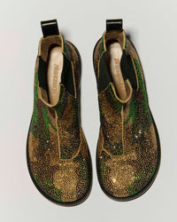 WOMENS CHELSEA LOAFER BOOTS IN MILITARY GREEN