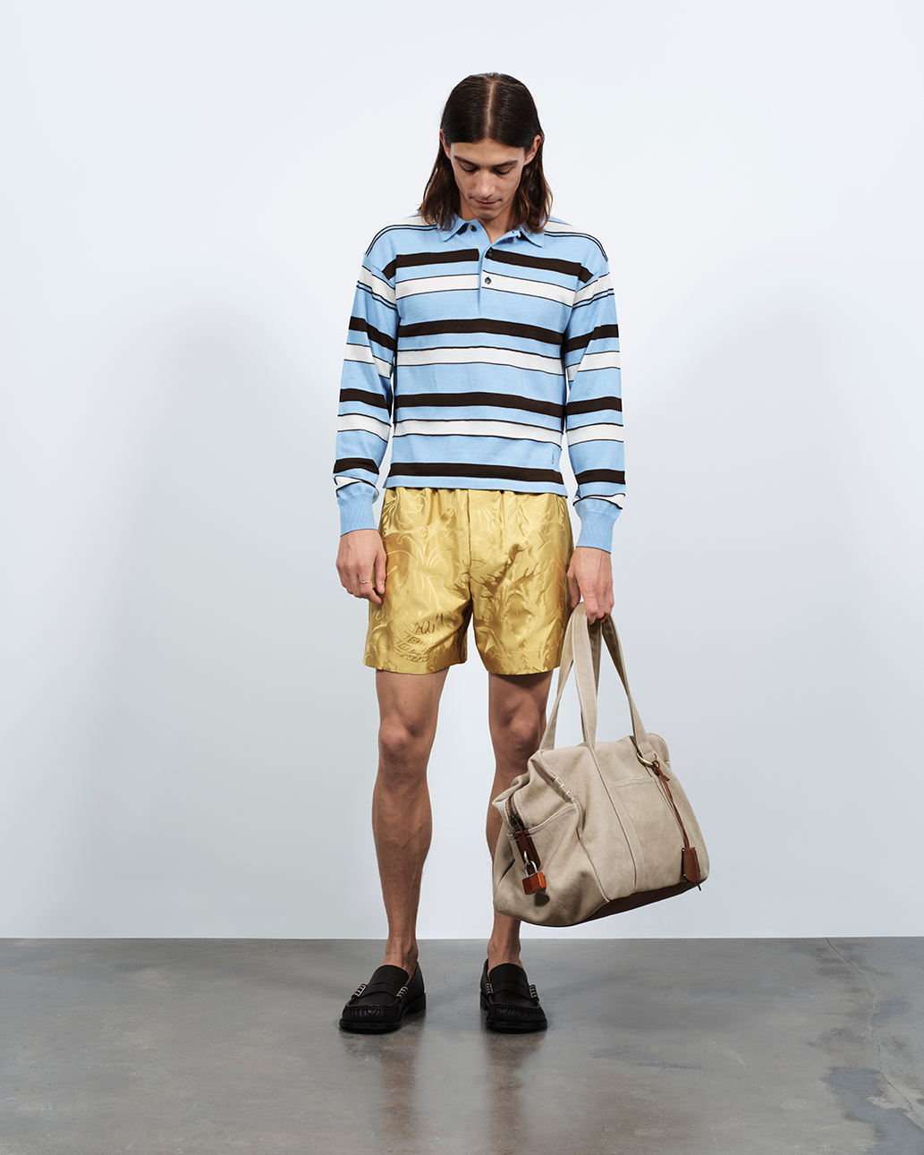 MENS DAMASK WOVEN SHORTS IN CITRINE in CITRINE SR0127PG1888214XS