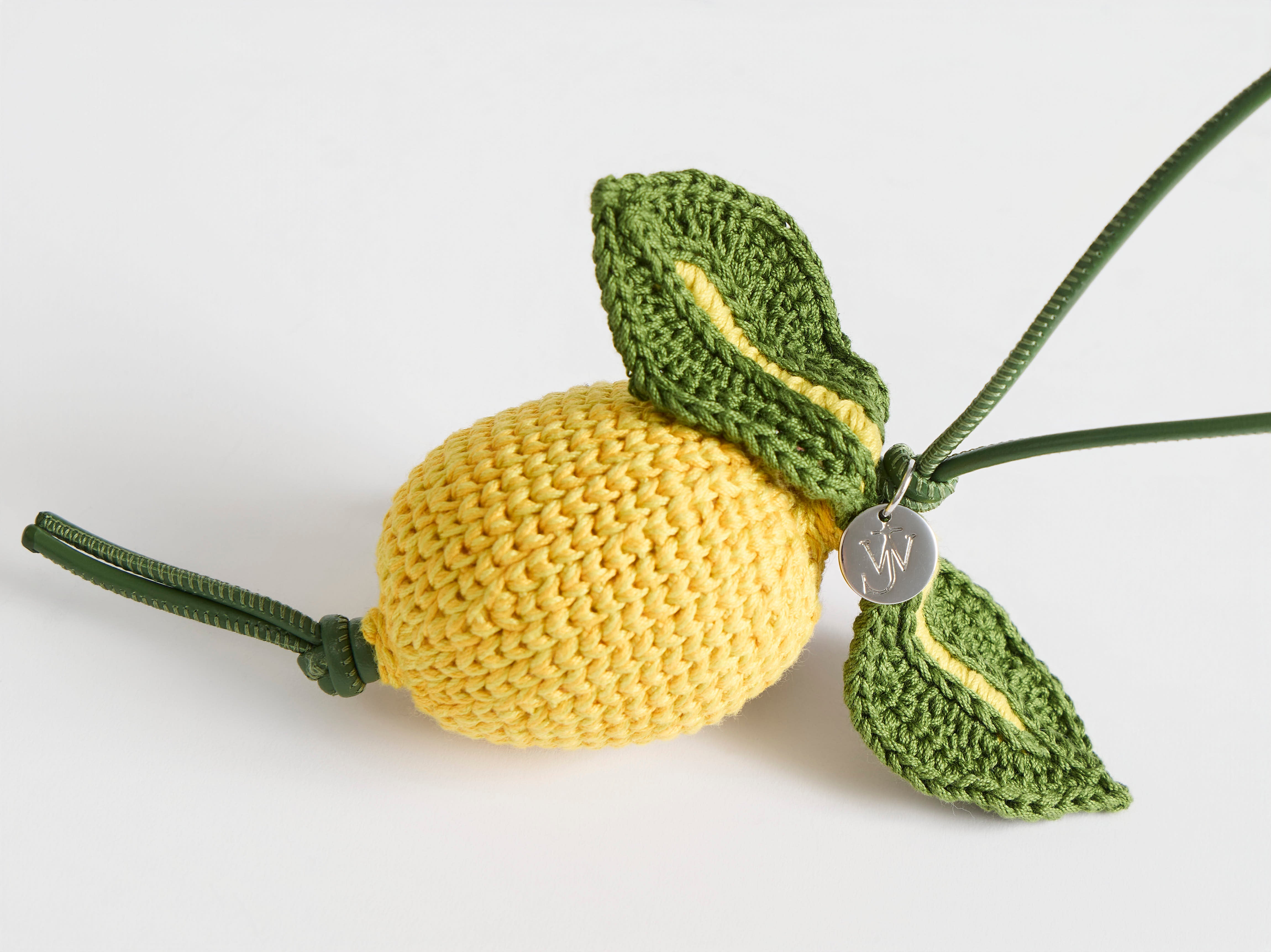 HAND-CROCHETED LEMON CHARM in YELLOW/GREEN AC0456FA0531211O/S | JW