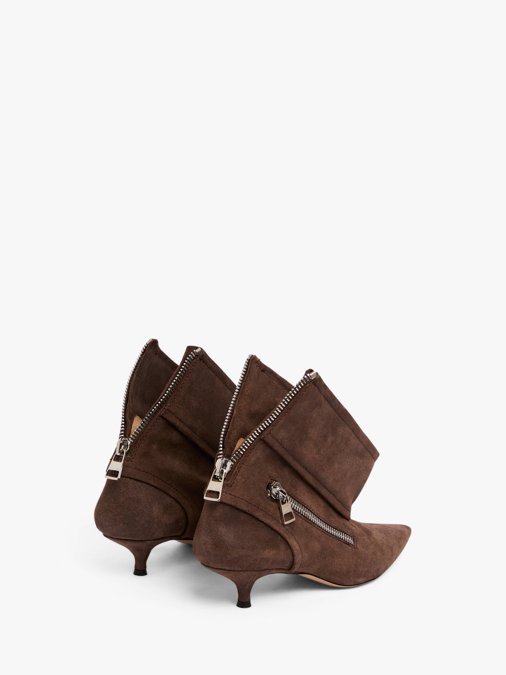BIKER KITTEN HEEL - SUEDE ANKLE BOOT