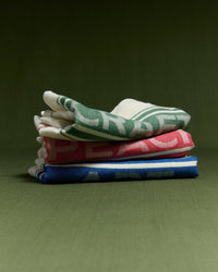 set of peach art craft linen tea towels multi Still Life 1