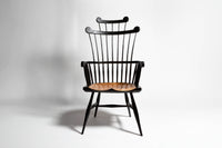 note armchair black Product Front 1