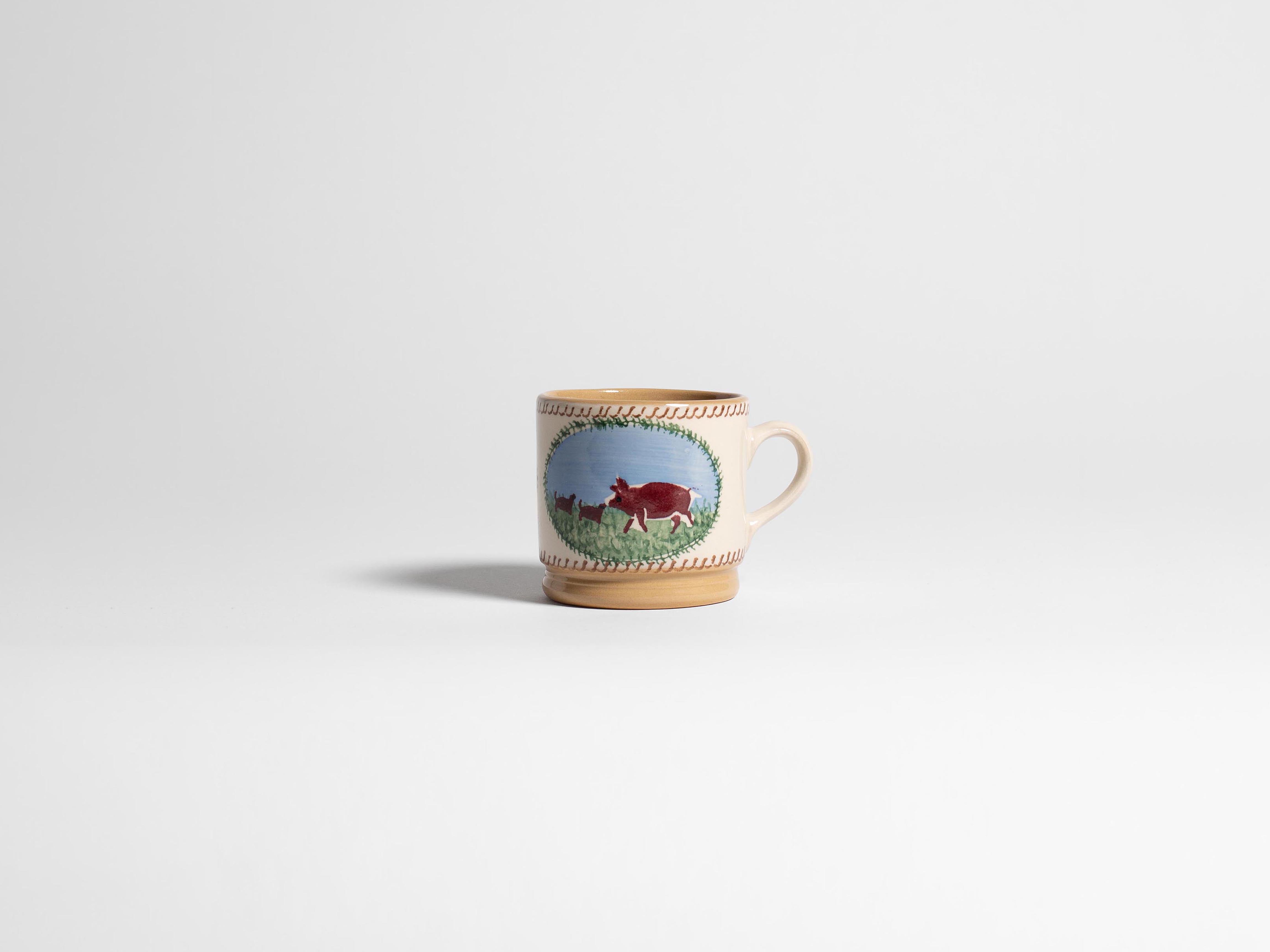 NICHOLAS MOSSE SMALL MUG IN WHITE & MULTI in WHITE/MULTI