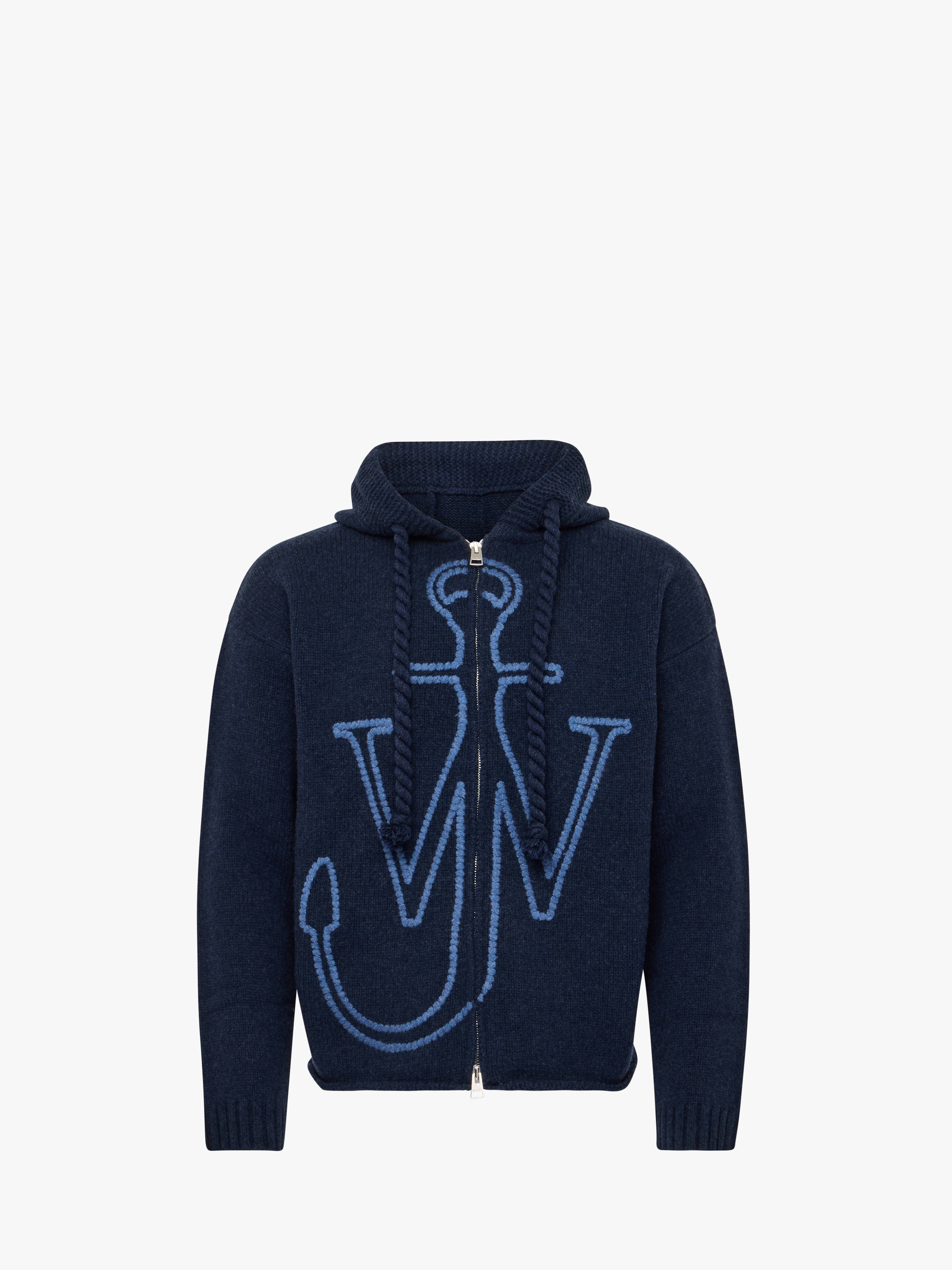 JW ANDERSON｜HOODIES/ZIP-UPS (ANCHOR EMBROIDERY HOODIE ( ANCHOR EMBROIDERY ZIPPED HOODIE – JW Anderson