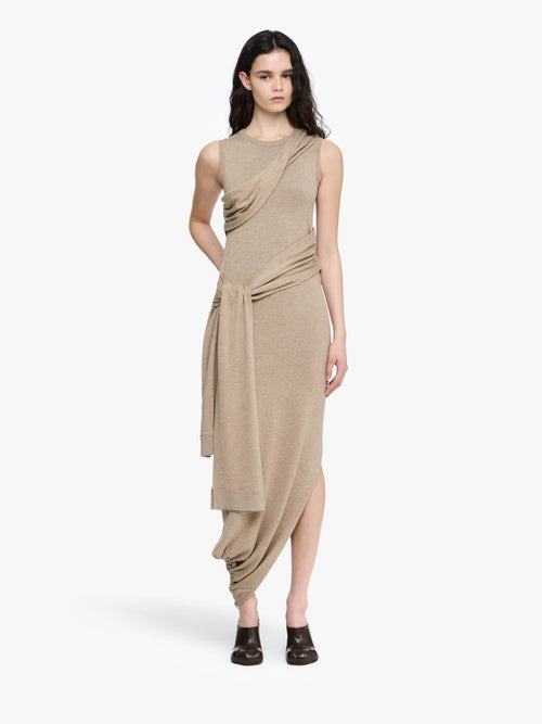 TIE DETAIL SLEEVELESS DRESS