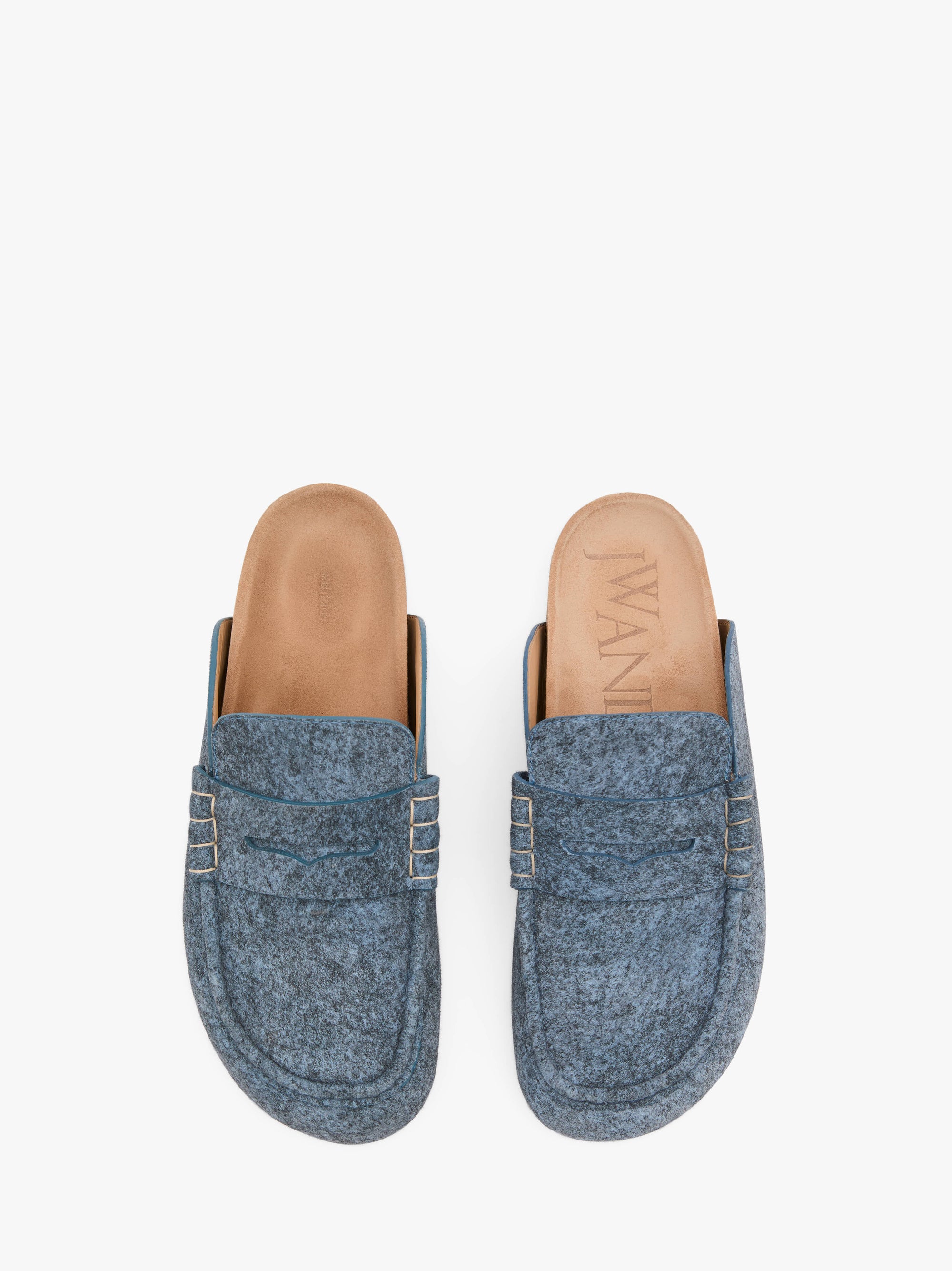 STITCH LOAFER - DENIM MULES