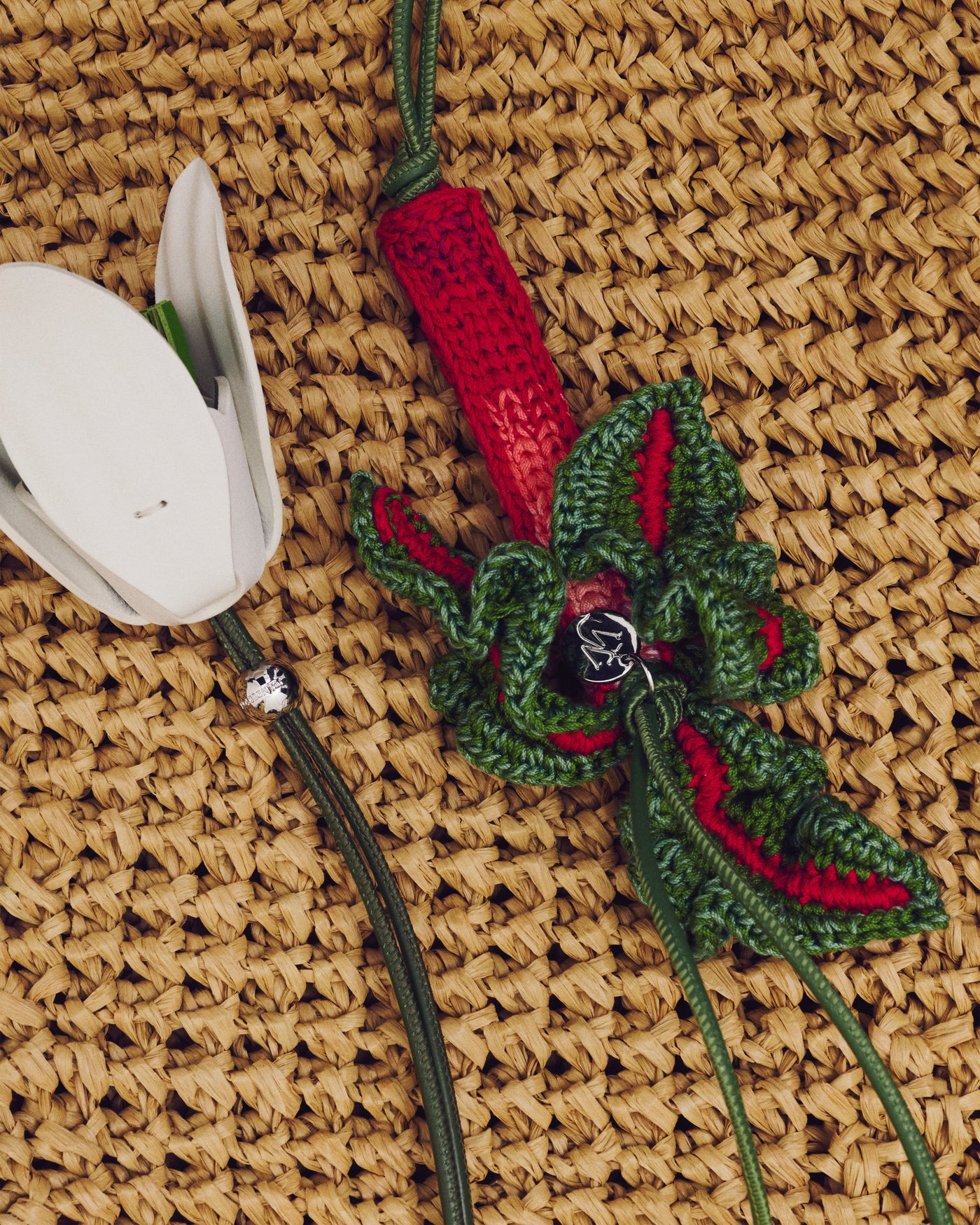 HAND-CROCHETED RHUBARB CHARM