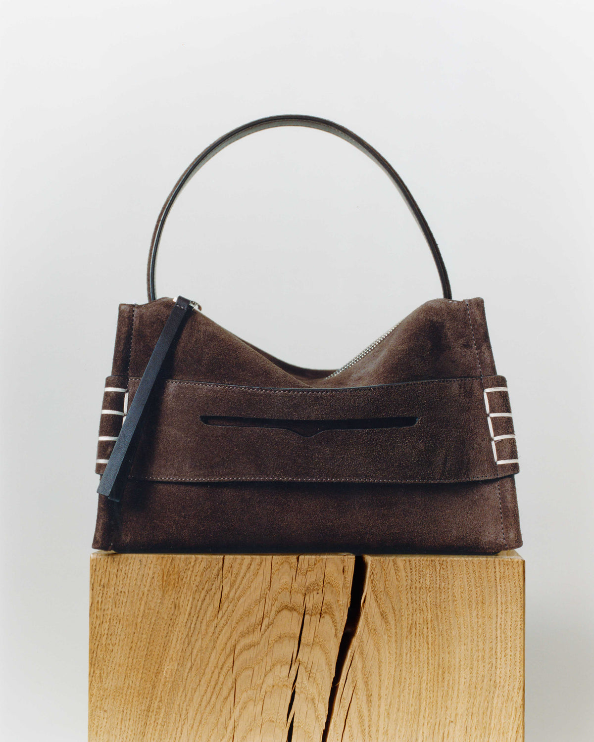 LOAFER BAG IN BROWN SUEDE in BROWN HB0716LA0364600O/S | JW Anderson US