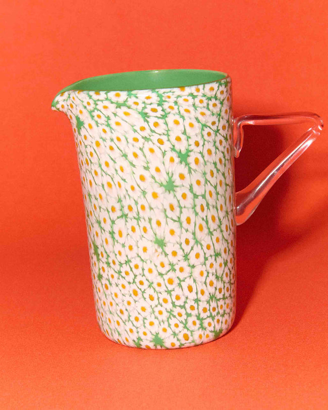 full murrina jug white green Still Life 1