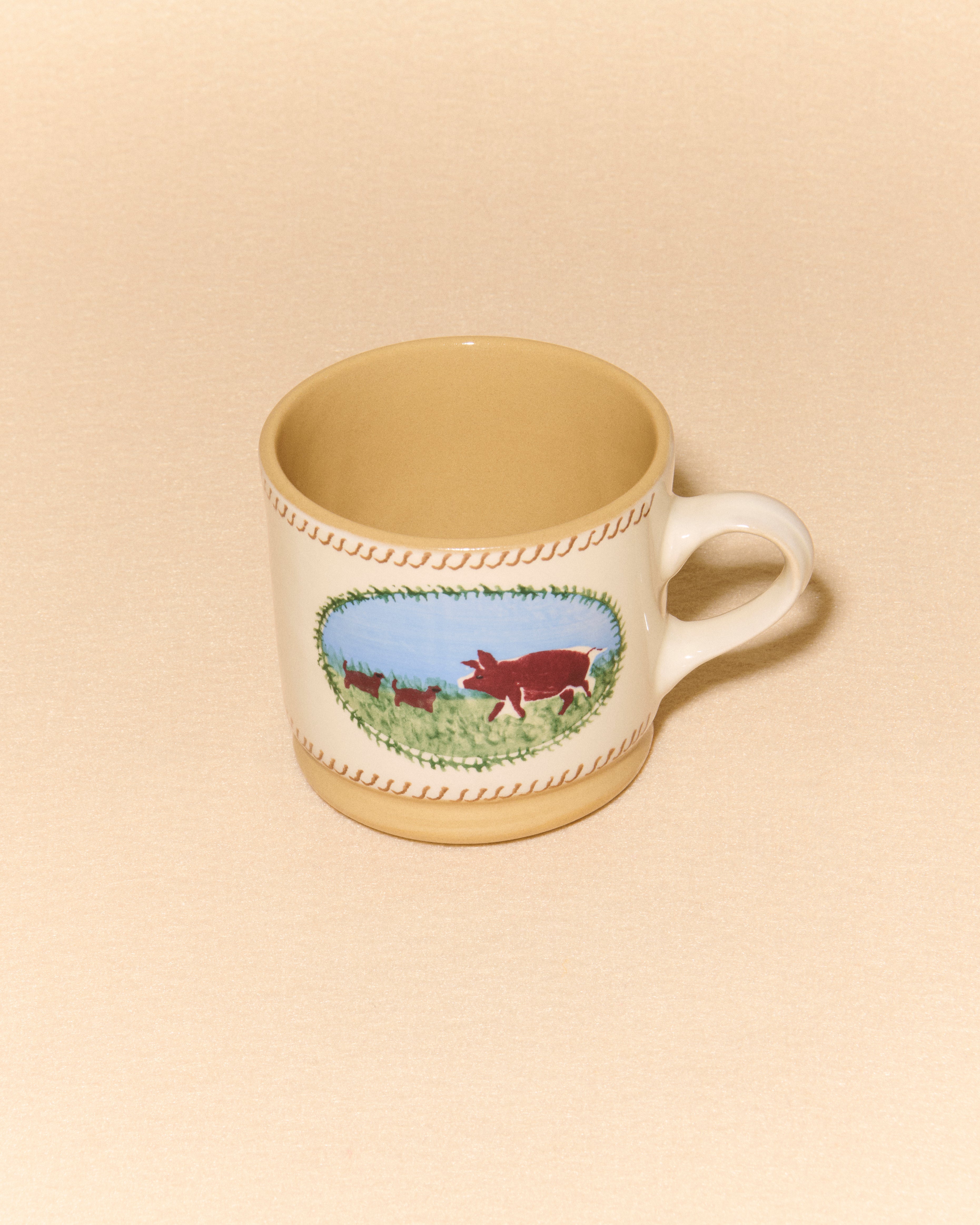 NICHOLAS MOSSE LARGE MUG IN WHITE & MULTI in WHITE/MULTI