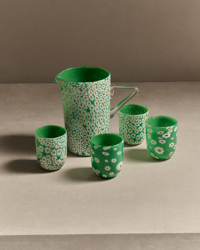 full murrina jug white green Still Life 6