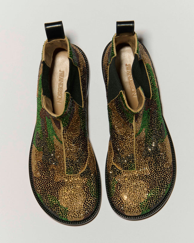 MENS CHELSEA LOAFER BOOT IN MILITARY GREEN