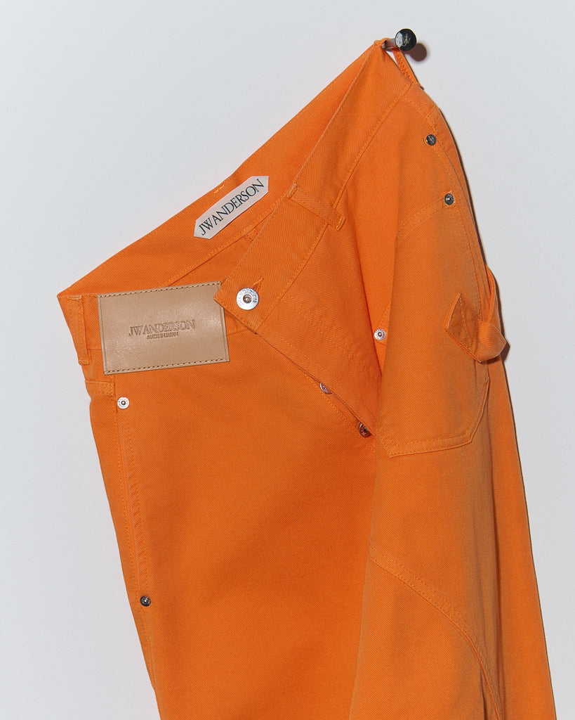 twisted workwear jeans bright orange Still Life 2