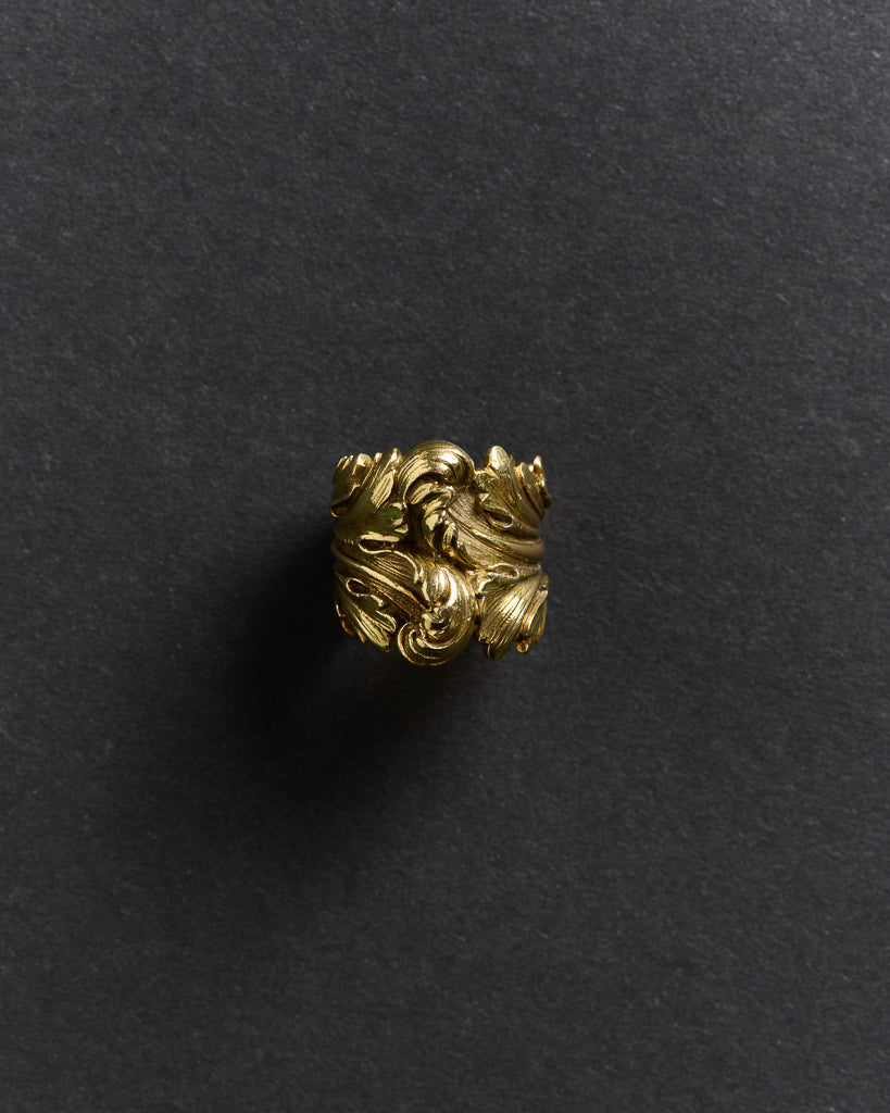 BAROQUE CASTED RING IN 18KT YELLOW GOLD in GOLD JY0275OT008912050