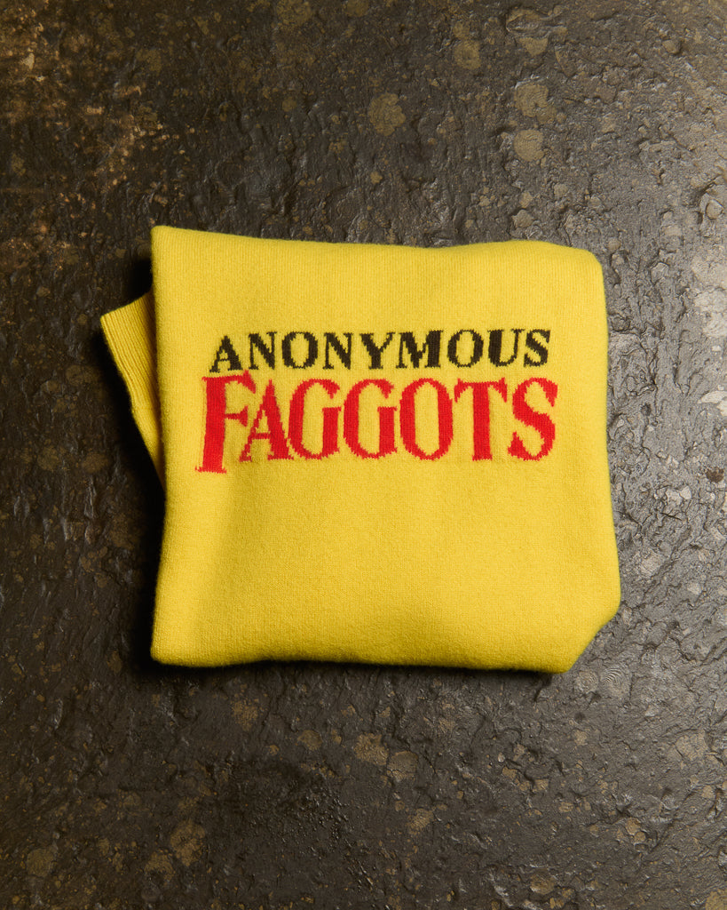 anonymous faggots jumper bright yellow Still Life 2