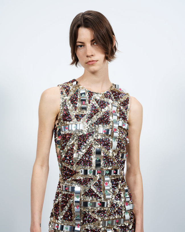 embellished mini dress pink multi Lookbook 1