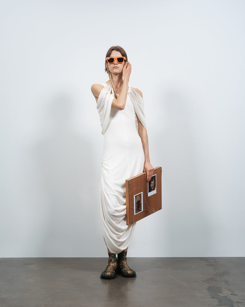 beaded sleeve dress ivory Lookbook 2