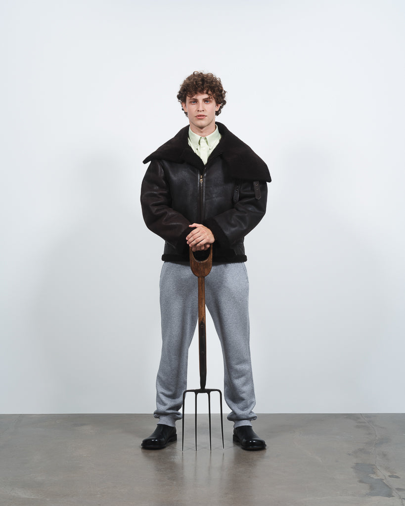 cuffed sweatpants mid grey melange Lookbook 3