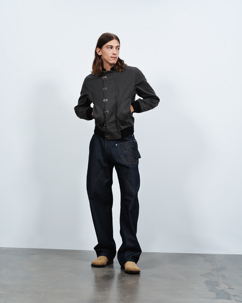 deck jacket dark grey Lookbook 1