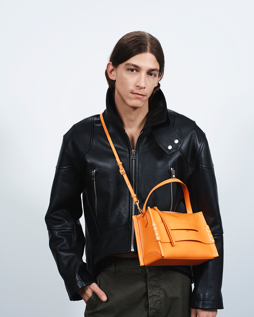 loafer bag bright orange Lookbook 2
