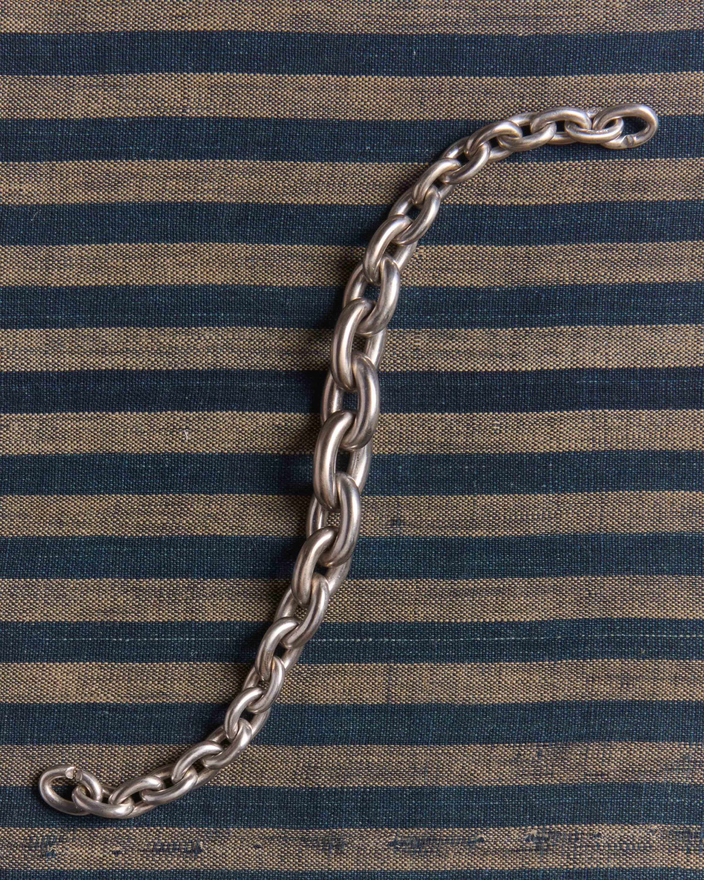 CHAIN-LINK BRACELET IN 18KT WHITE GOLD