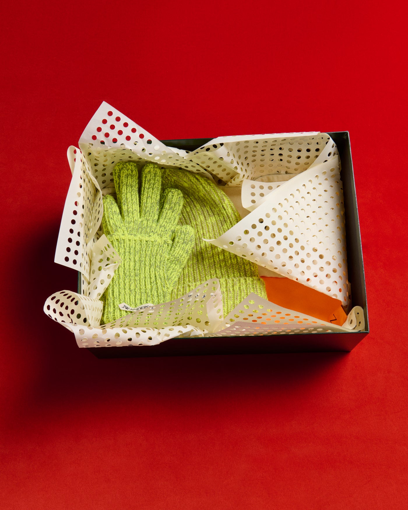 MOULINE GLOVES IN NEON YELLOW