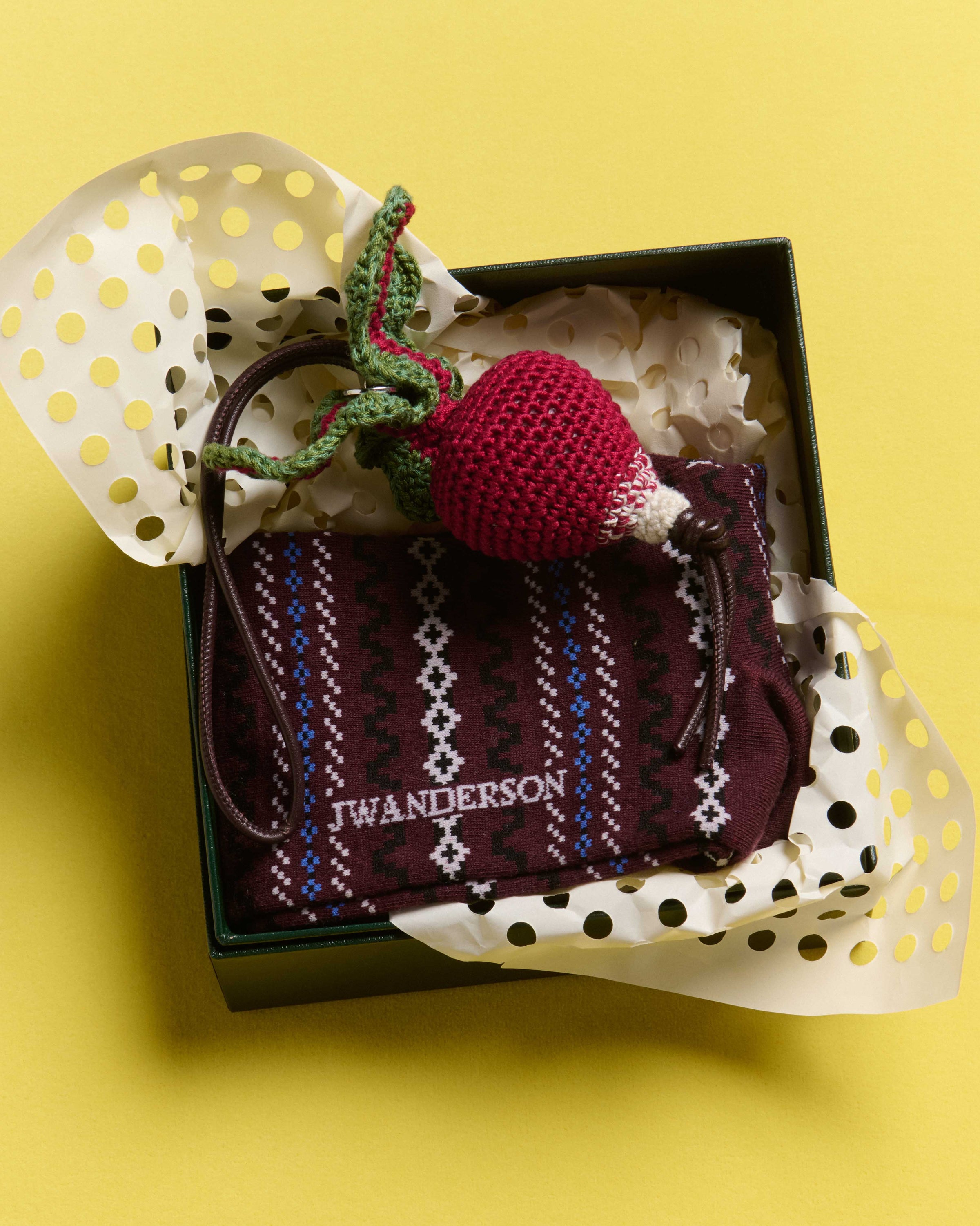 HAND-CROCHETED RADISH CHARM