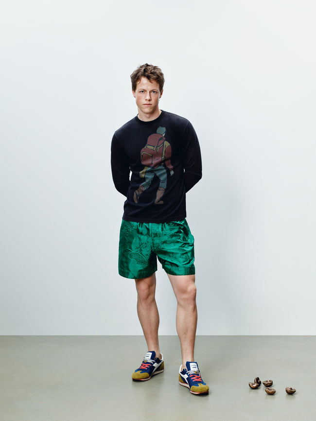MENS HIKER LONG-SLEEVED SHIRT IN WASHED BLACK