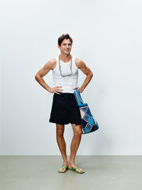 MENS FOLDED SHORTS IN BLACK