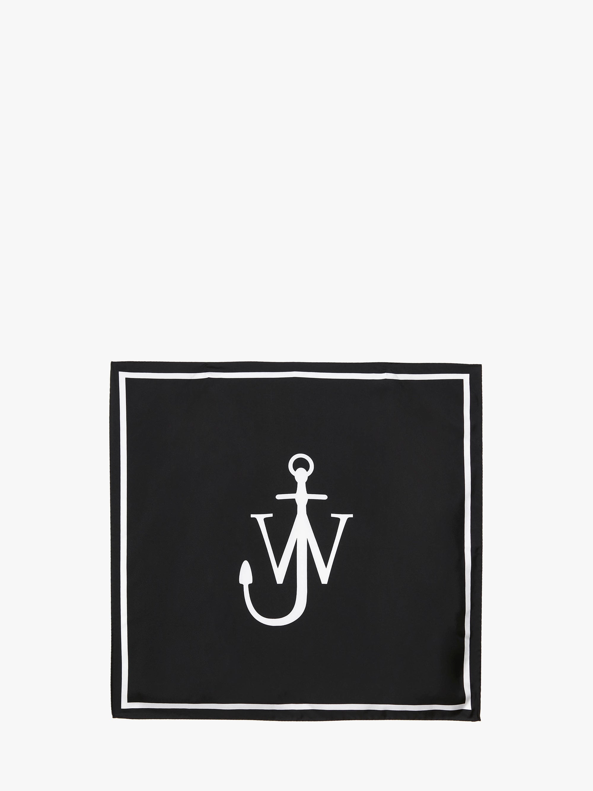 SILK SCARF WITH ANCHOR LOGO