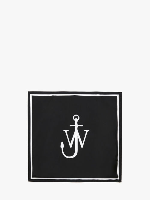 SILK SCARF WITH ANCHOR LOGO