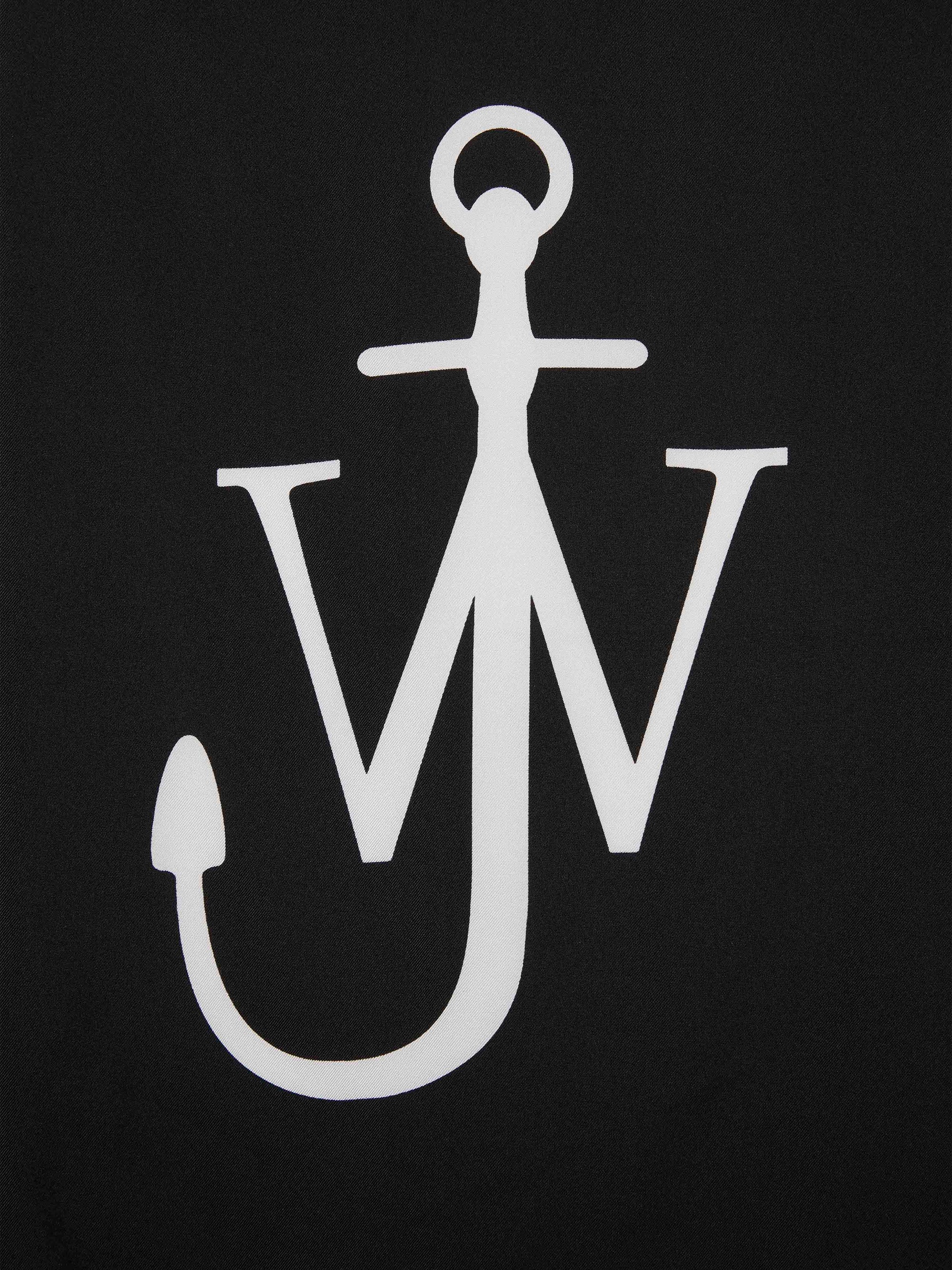 SILK SCARF WITH ANCHOR LOGO