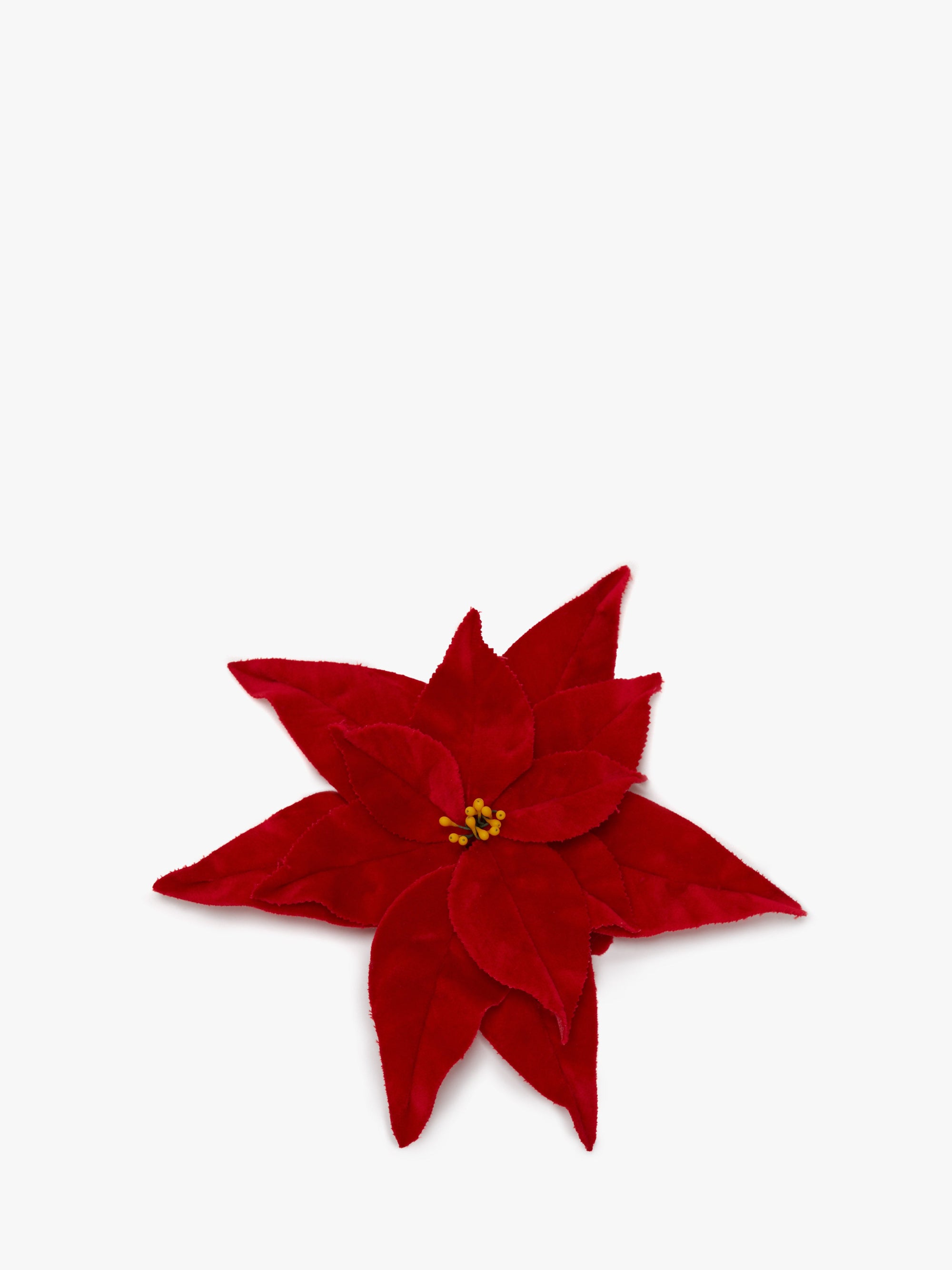 VELVET POINSETTIA BROOCH