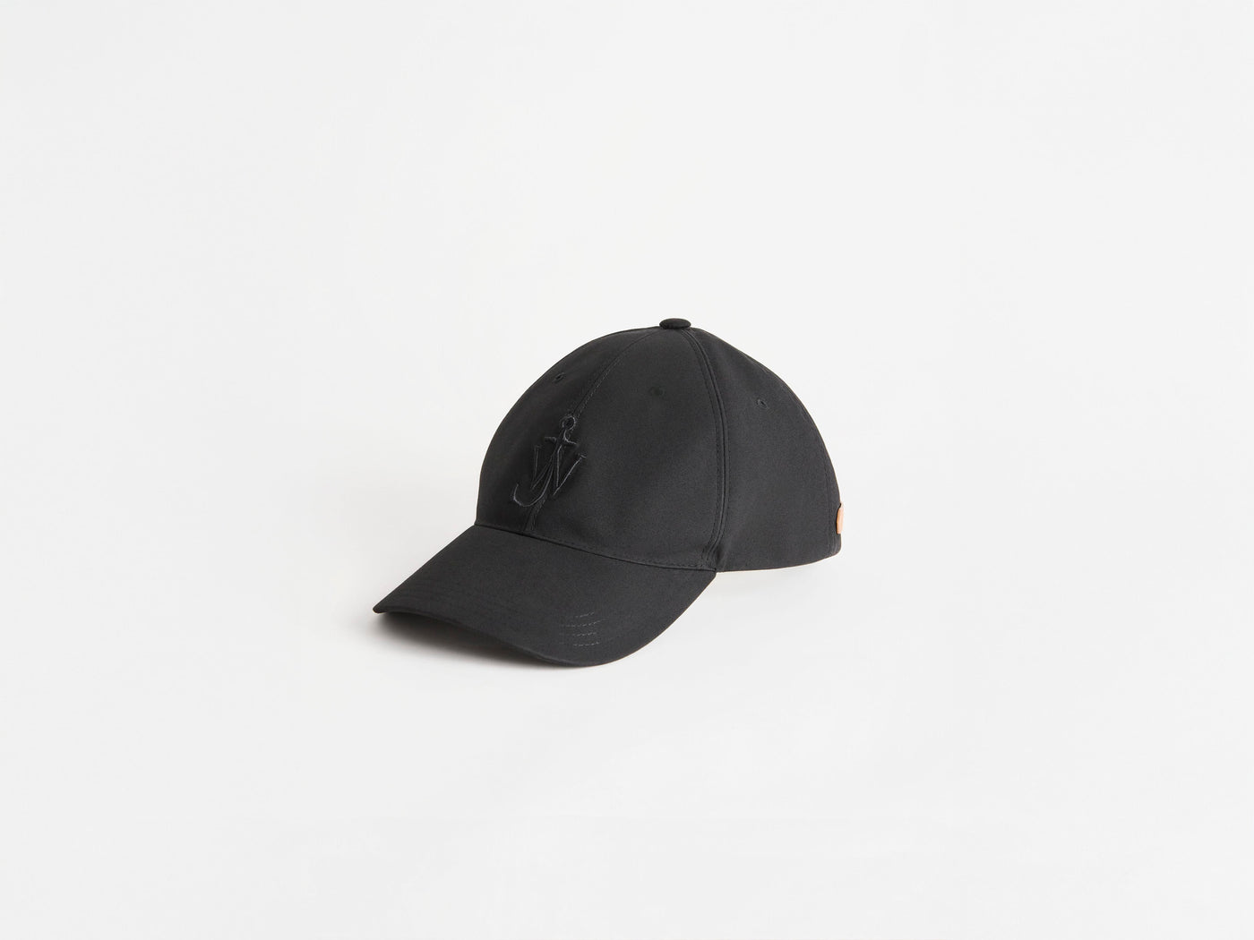 WAXED COTTON BASEBALL CAP IN BLACK
