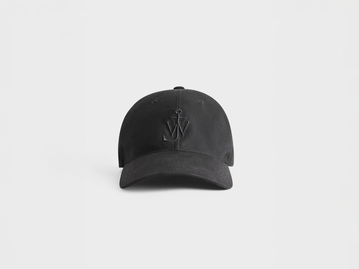 WAXED COTTON BASEBALL CAP IN BLACK
