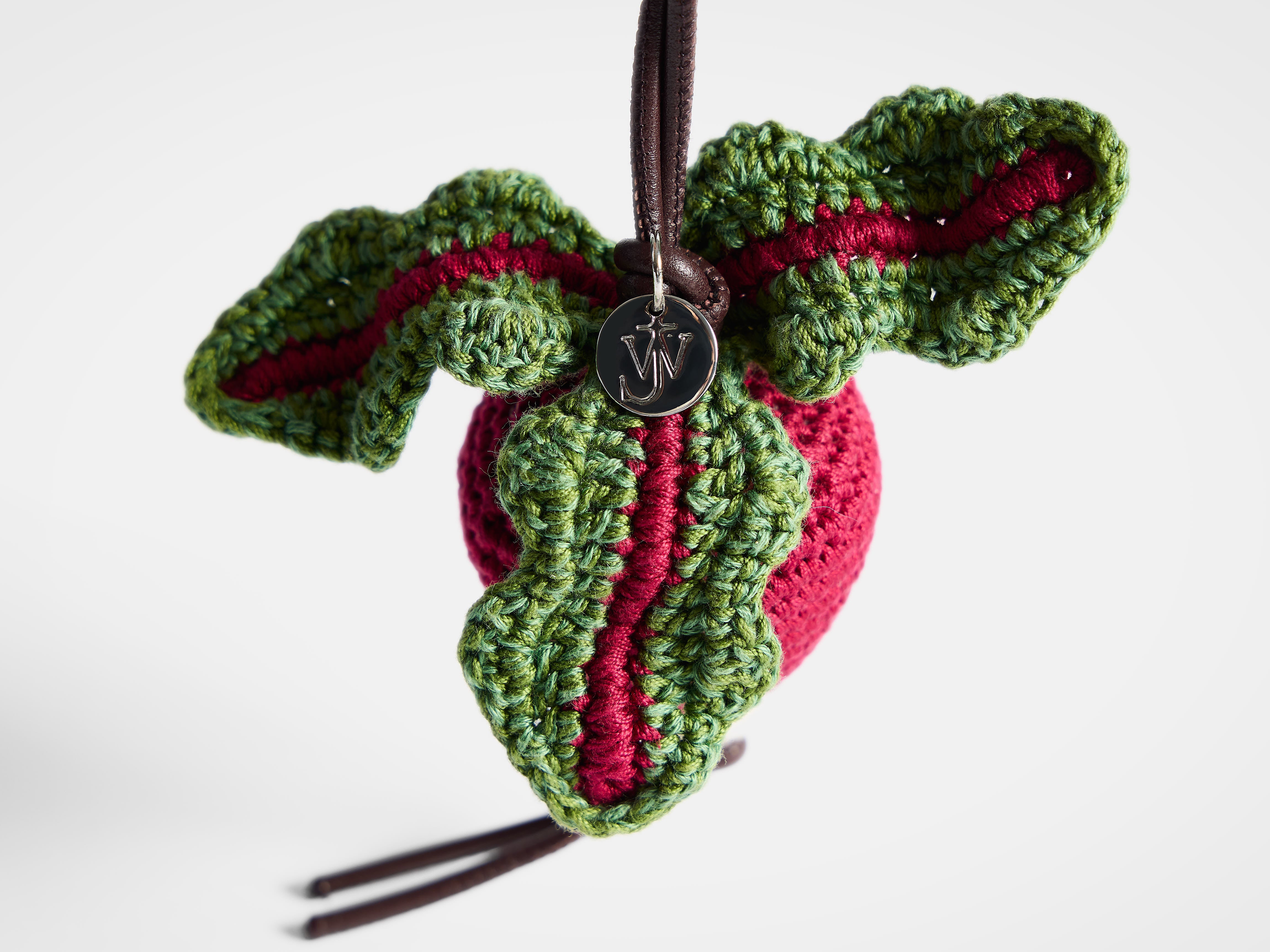 HAND-CROCHETED RADISH CHARM in BURGUNDY AC0423FA0496799O/S | JW