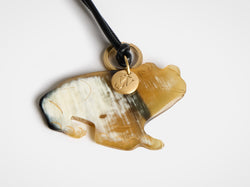 frog charm dark brown melange Product Back 1