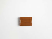 loafer folding card holder tan Product Front 1