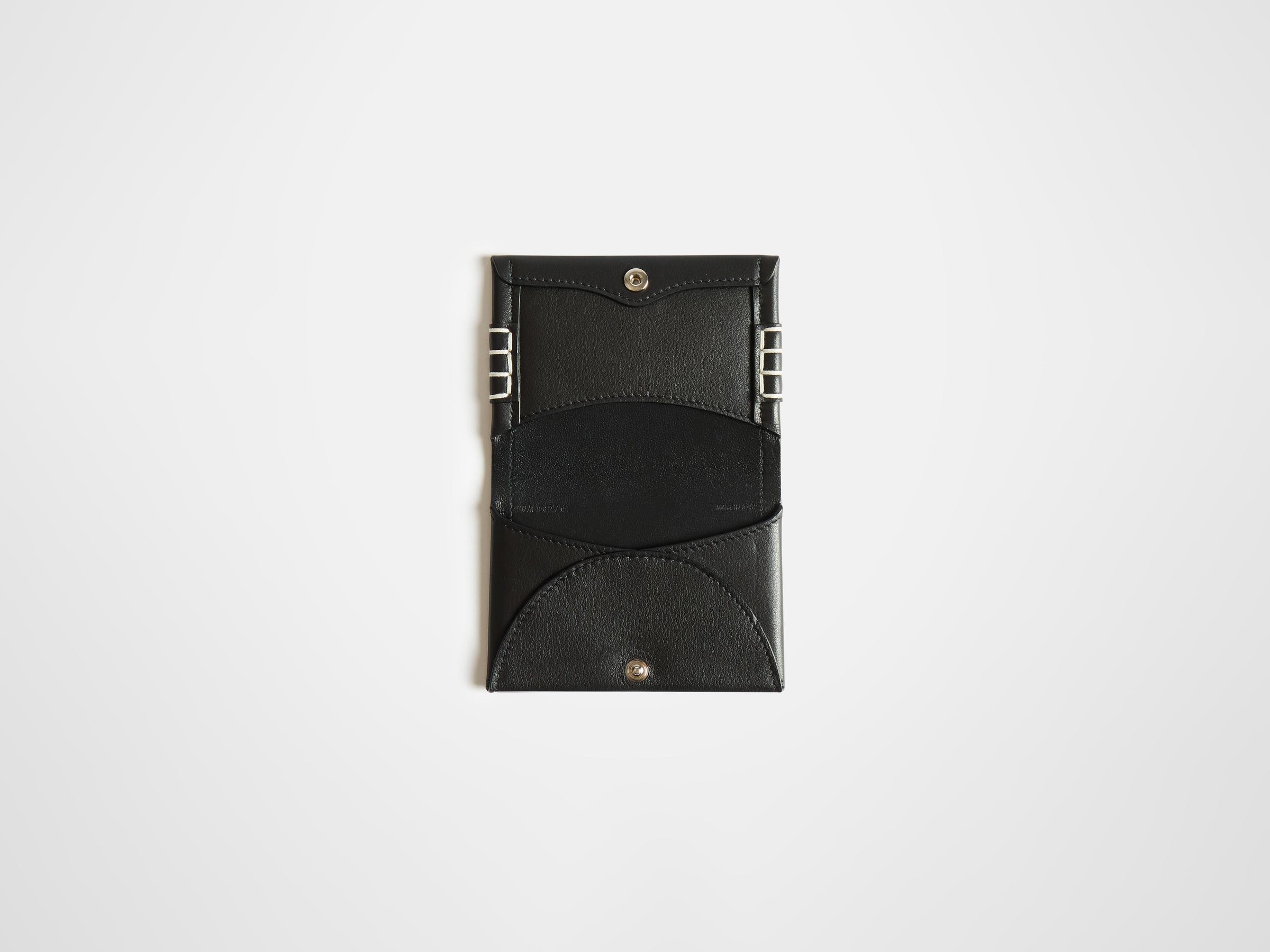 loafer folding card holder black Product Top Down 3