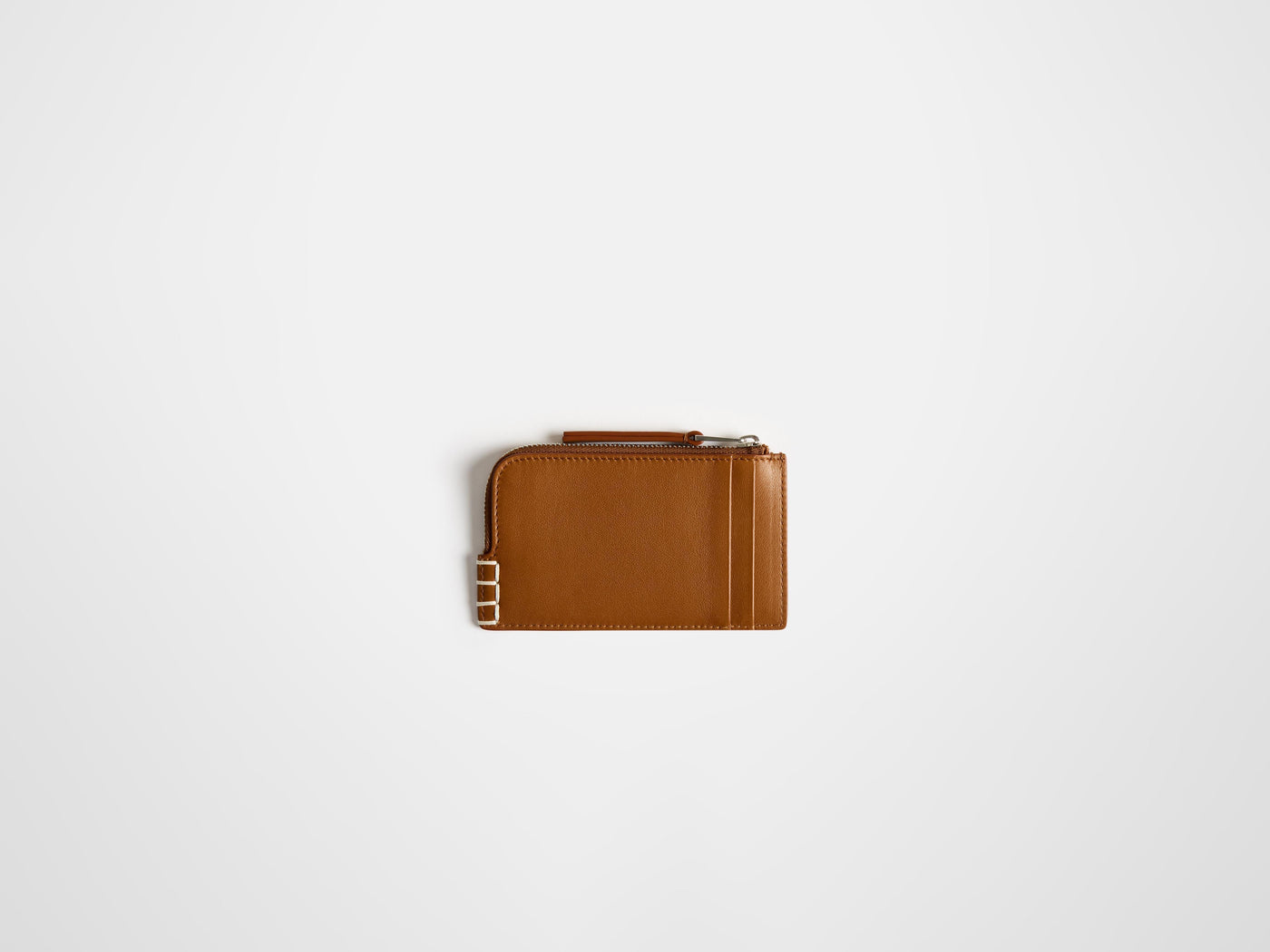 loafer zip wallet tan Product Back 2