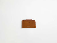 loafer zip wallet tan Product Front 1