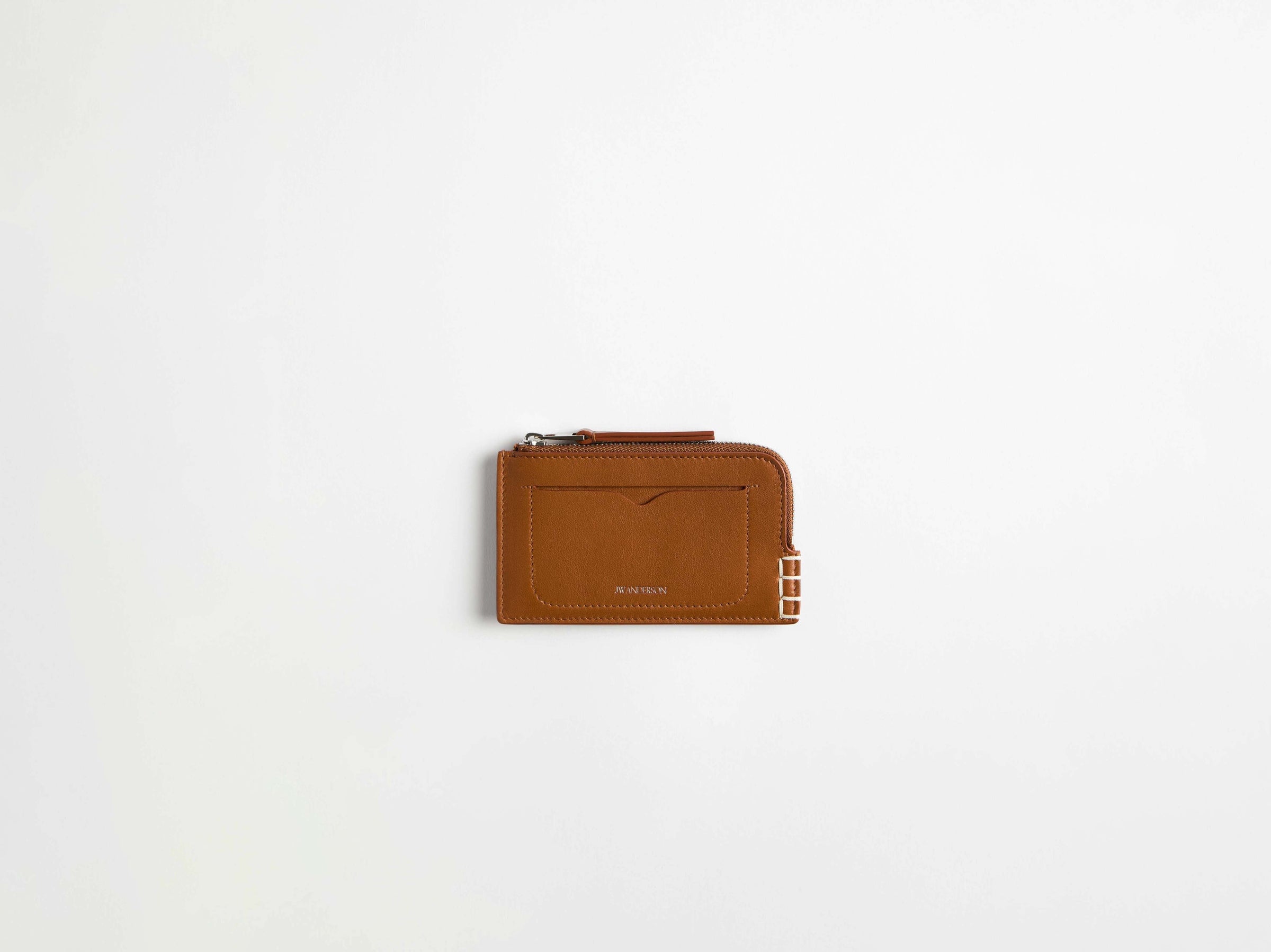loafer zip wallet tan Product Front 1