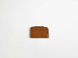 loafer zip wallet tan Product Front 1