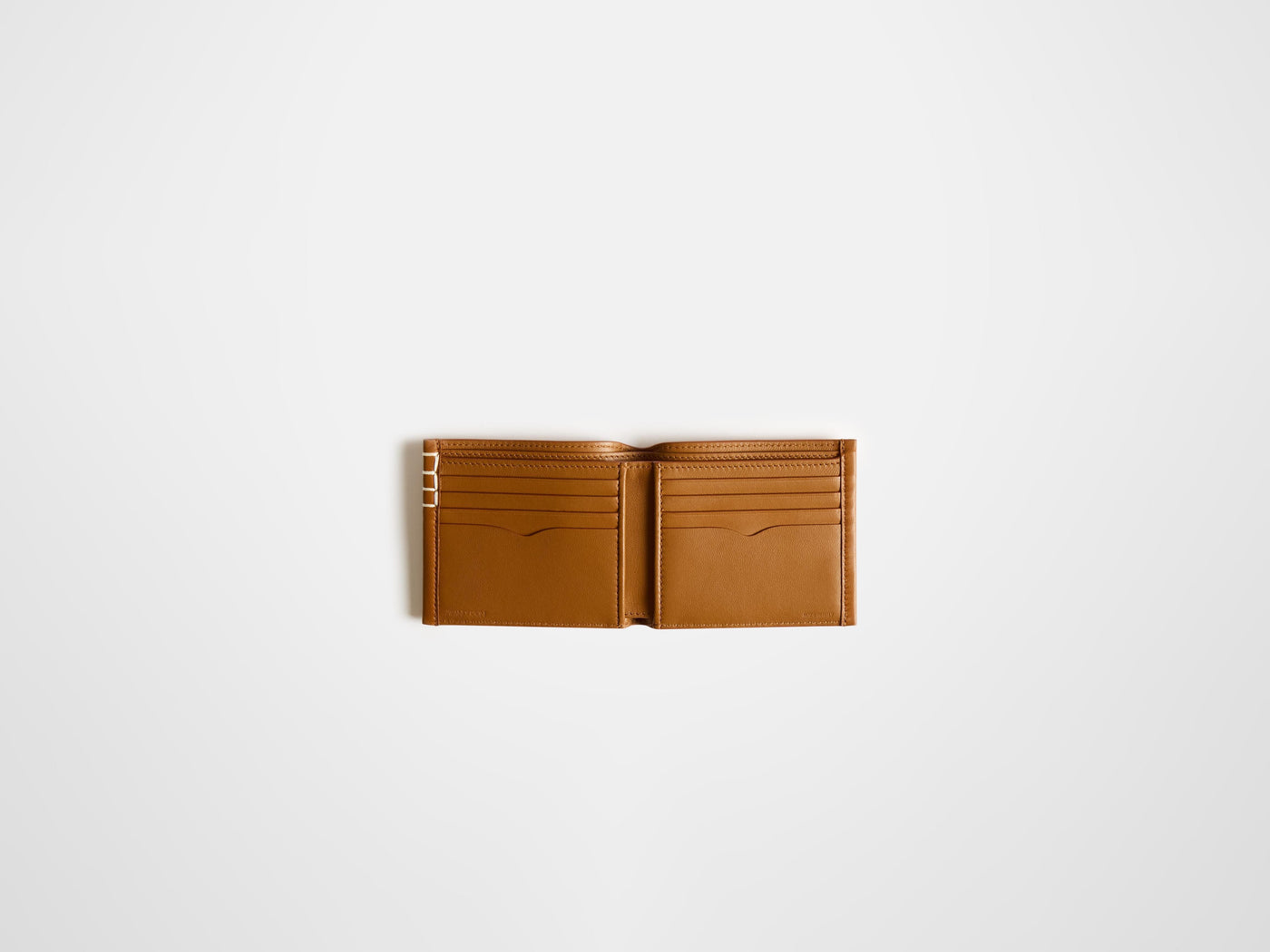 loafer bi fold wallet tan Product Top Down 3