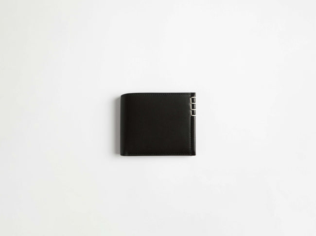 loafer bi fold wallet black Product Front 1