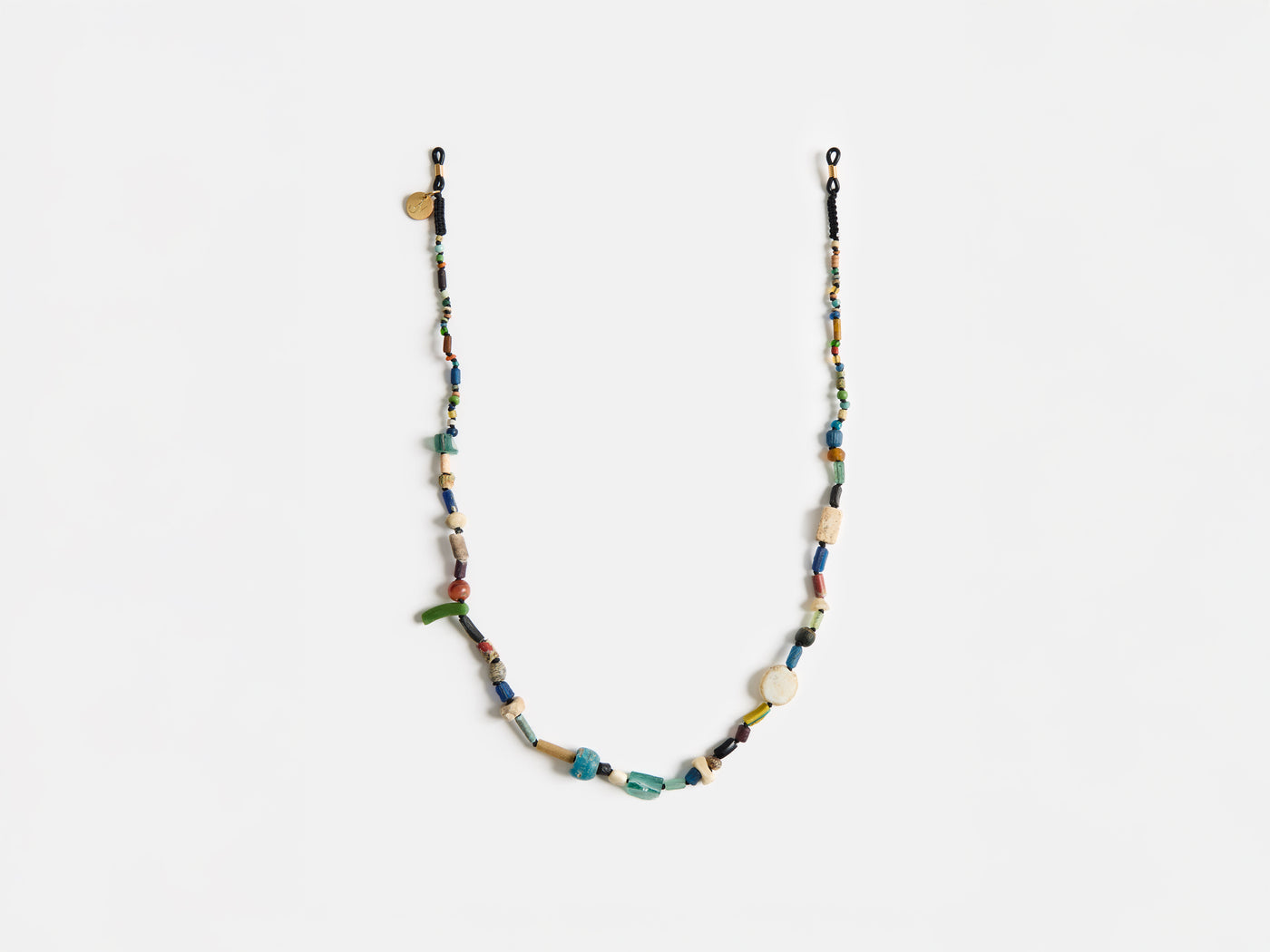 ANCIENT-STONE BEADED SUNGLASSES CHAIN STRAP IN MULTI-COLOUR