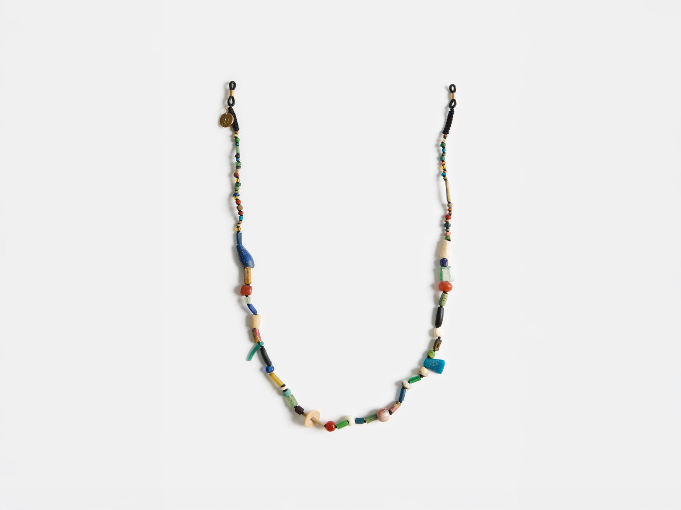 ANCIENT-STONE BEADED SUNGLASSES CHAIN STRAP IN MULTI-COLOUR