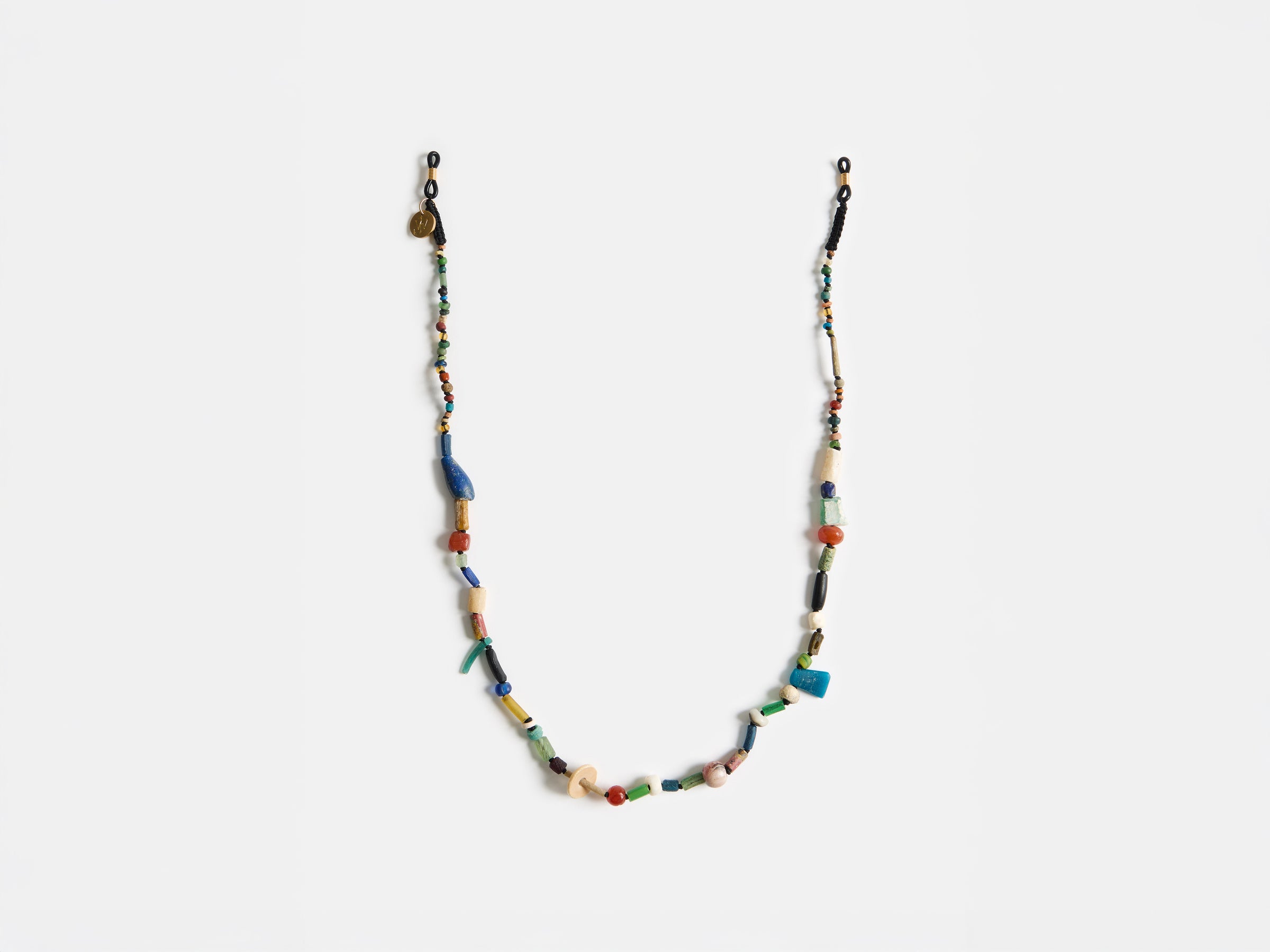 ANCIENT-STONE BEADED SUNGLASSES CHAIN STRAP IN MULTI-COLOUR