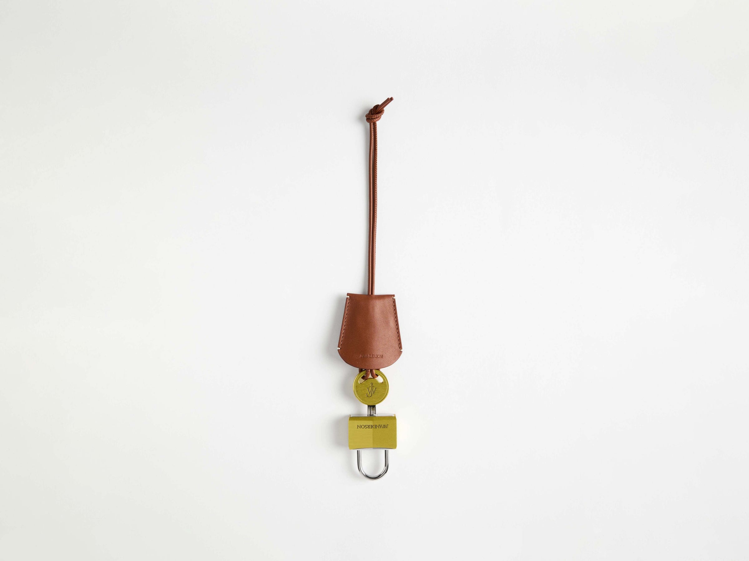 padlock charm yellow Product Front 2