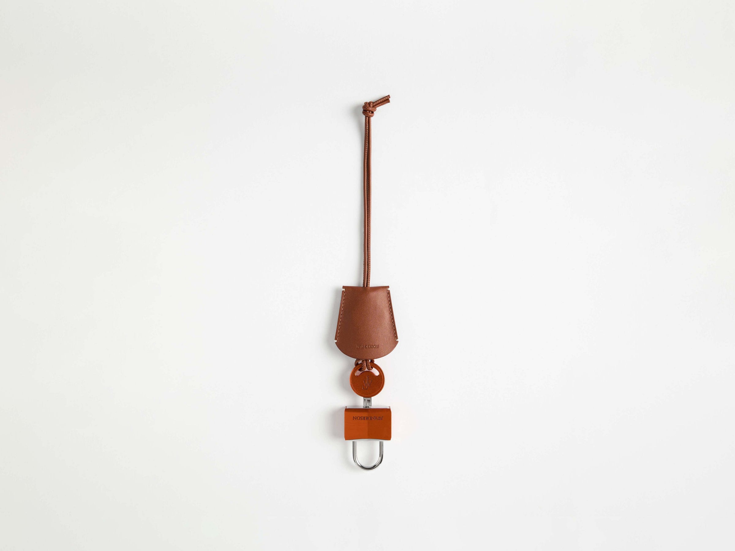 padlock charm orange Product Front 2